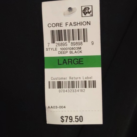 Charter Club Knit Cap Sleeve Crossover Dress Black Large - Picture 8 of 10